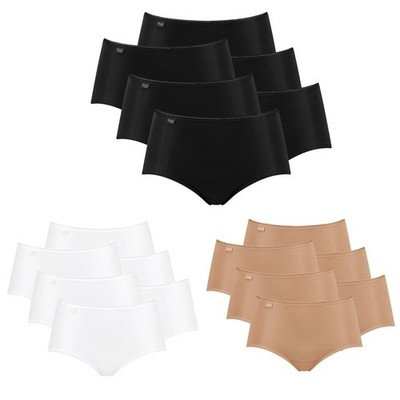 Sloggi Women's Slip Midi, 6 Pack - 24/7 Microfibre, Plain