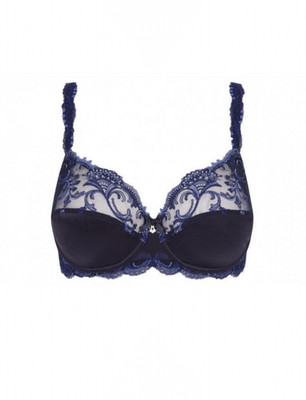 Lise Charmel Underwire Blue Lace Bra Size 32B