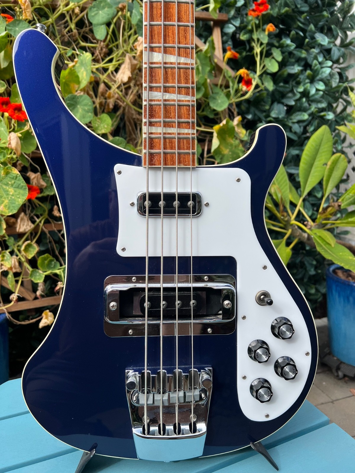 2010 Rickenbacker 4003 4-String Electric Bass Guitar Midnight Blue w/Hard Case