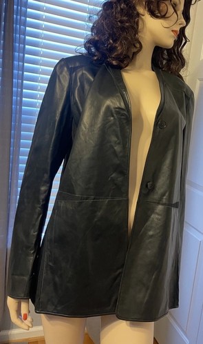 Giacca/blazer nuova JIL SANDER morbida pelle antracite TG 10 (US) vendita al dettaglio $3345 Italia - Foto 1 di 14