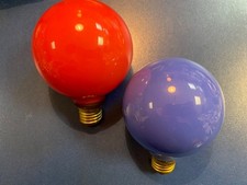 1X PAULMANN Globelampe 40W G95 E27 Blau Rot 220V Glühlampe Globe 95mm DIMMBAR