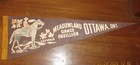 Vintage Pennant  23" Wool Felt MEADOWLAND DANCE PAVILION Ottawa Canadian Mountie — photo 1