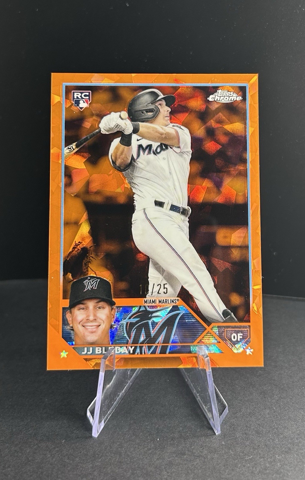 2023 Topps Chrome Sapphire JJ Bleday Orange Refractor Rookie Card /25 205