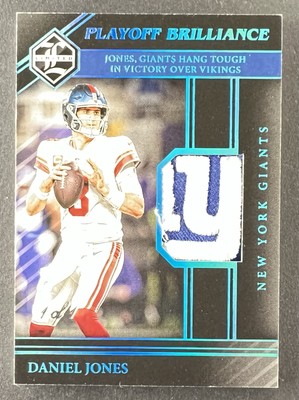 2023 Panini Limited - Playoff Brilliance Daniel Jones #PB-DJS 1/1 Logo Patch