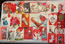 Lot Of 250 Vintage Greeting Cards Valentine Xmas Easter Birthday 1940s 1950s