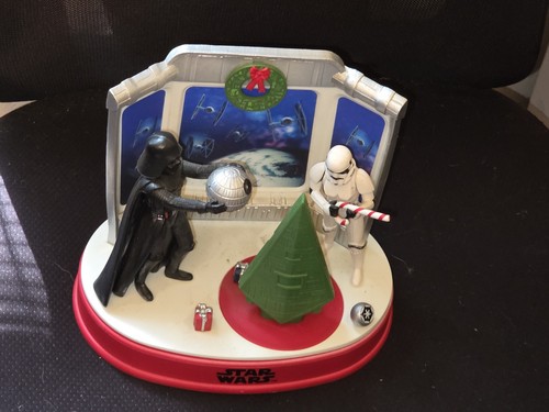 STAR WARS CHRISTMAS MUSIC ANIMATED TABLE TOP DECOR DARTH VADER & STORM TROOPER - Picture 3 of 5
