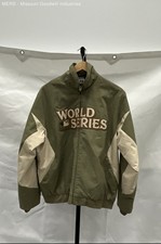 Majestic 2011 MLB World Series veste polaire doublée fermeture éclair complète verte taille L