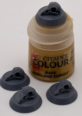 400 Rabenschädel Farbe Topf Kappe Muster | Citadel Paint Topper Set