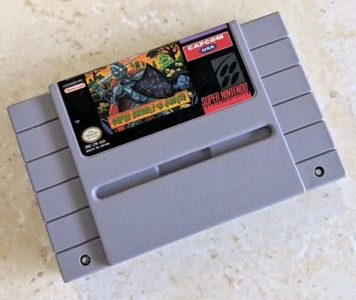 Super Ghouls 'n Ghosts Super Nintendo SNES - Tested, Works