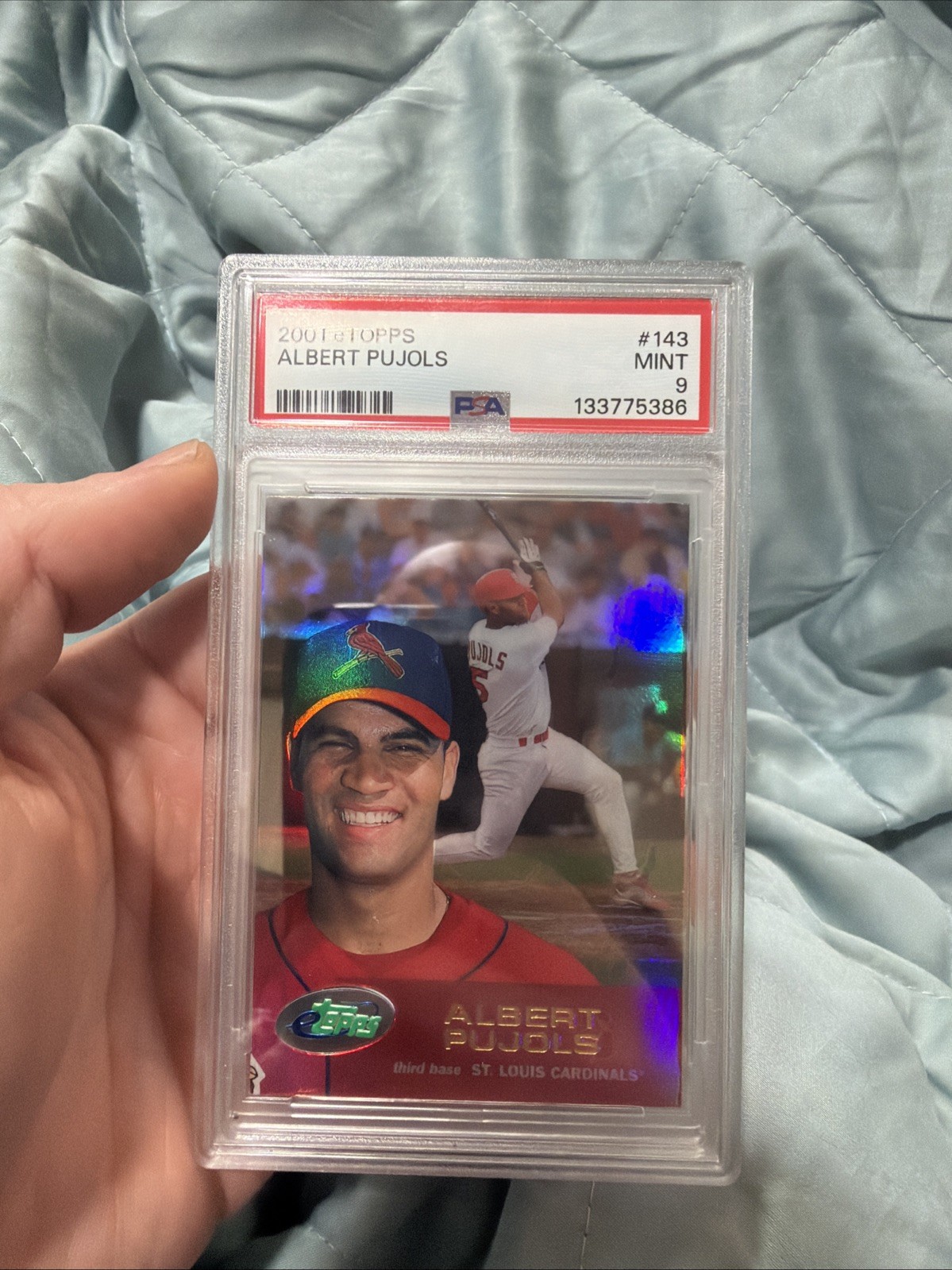 2001 eTOPPS Albert Pujols Rookie Card RC #143 PSA 9