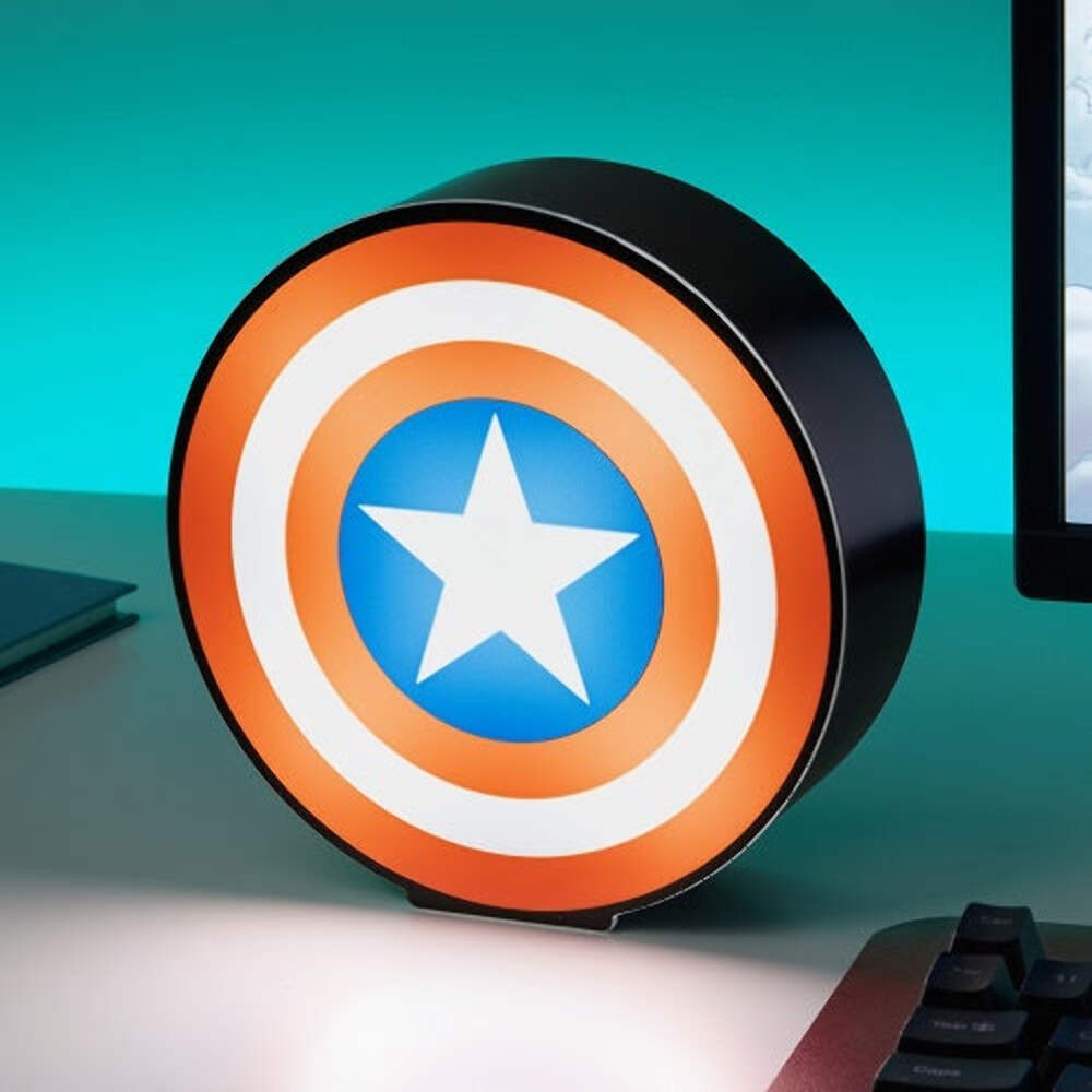 Offerta Lampada Captain America Marvel - Luce LED 16cm Box Light Nuova - 4