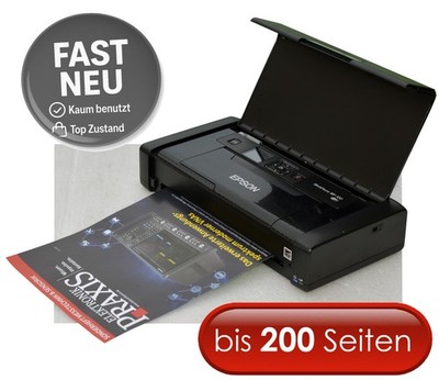 DRUCKER EPSON WF-100W USB+WLAN WINDOWS 10 11 ANDROID IPHONE FAST NEU 149 BLÄTTER