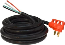 VALTERRA A10-5025END Mighty Cord 50 Amp Non-Detachable Power 50 Amp, Red 