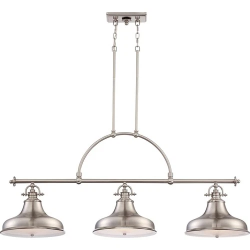 Emery - 3 Light Island-Brushed Nickel Finish Island Light Quoizel Lighting - Picture 1 of 9