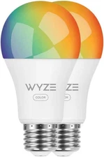 Wyze Bulb Color 1100lm Wi-Fi RGB Dimmable Tunable A19 LED Smart Light Bulb