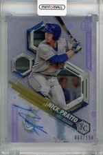 2018 Topps Bowman High Tek Nick Pratto High Tek Auto Purple /150