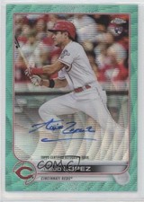 2022 Topps Chrome Rookie Aqua Wave Refractor 14/199 Alejo Lopez #RA-AL Auto 6k2