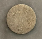 1855 Seated Liberty Dime - AG - About Good - 90% Silver