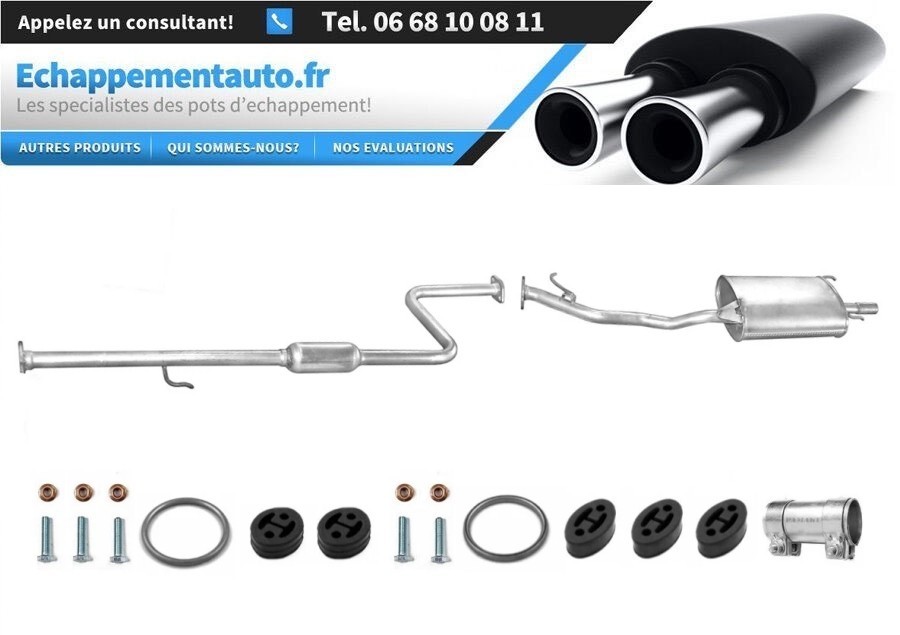 Échappement milieu et arrière pour Honda Accord V berline 1.8 1.9 1996-1998
