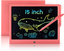 LCD Writing Tablet for Kids, 15 Inch Colorful Electronic Doodle Board, Education