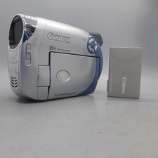 Canon DC210 Handheld DVD-RW Camcorder Silver Tested Read