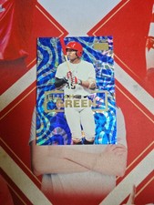 2023 Skybox Metal Universe Champions Elijah Green Blue Swirl /75 S-17