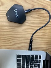 Lexar RW500 CF SD microSD UHS-II Card Reader 1ft Thunderbolt 5 Cable typec