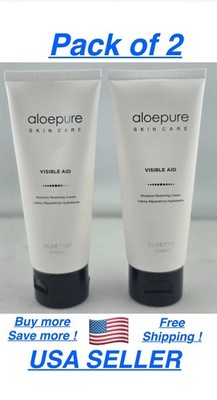 Aloepure Skin Care Visible Aid Moisture Restoring Cream 2 Fl Oz  ( 2pc )