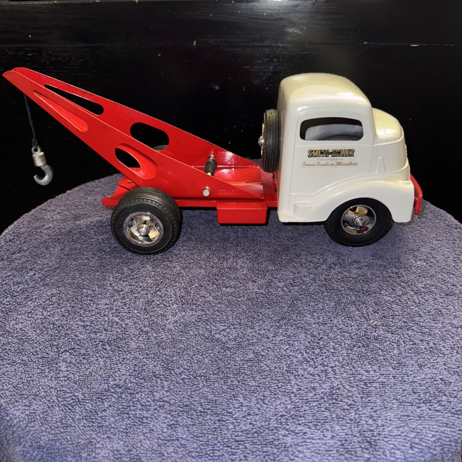 VINTAGE 1950’s SMITH MILLER COE GMC C.O.E TOW TRUCK WRECKER RED AND WHITE