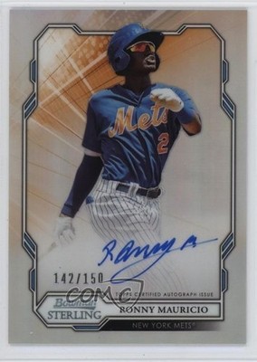 2019 Bowman Sterling Prospect Refractor /150 Ronny Mauricio #BSPA-RM Auto 1o93