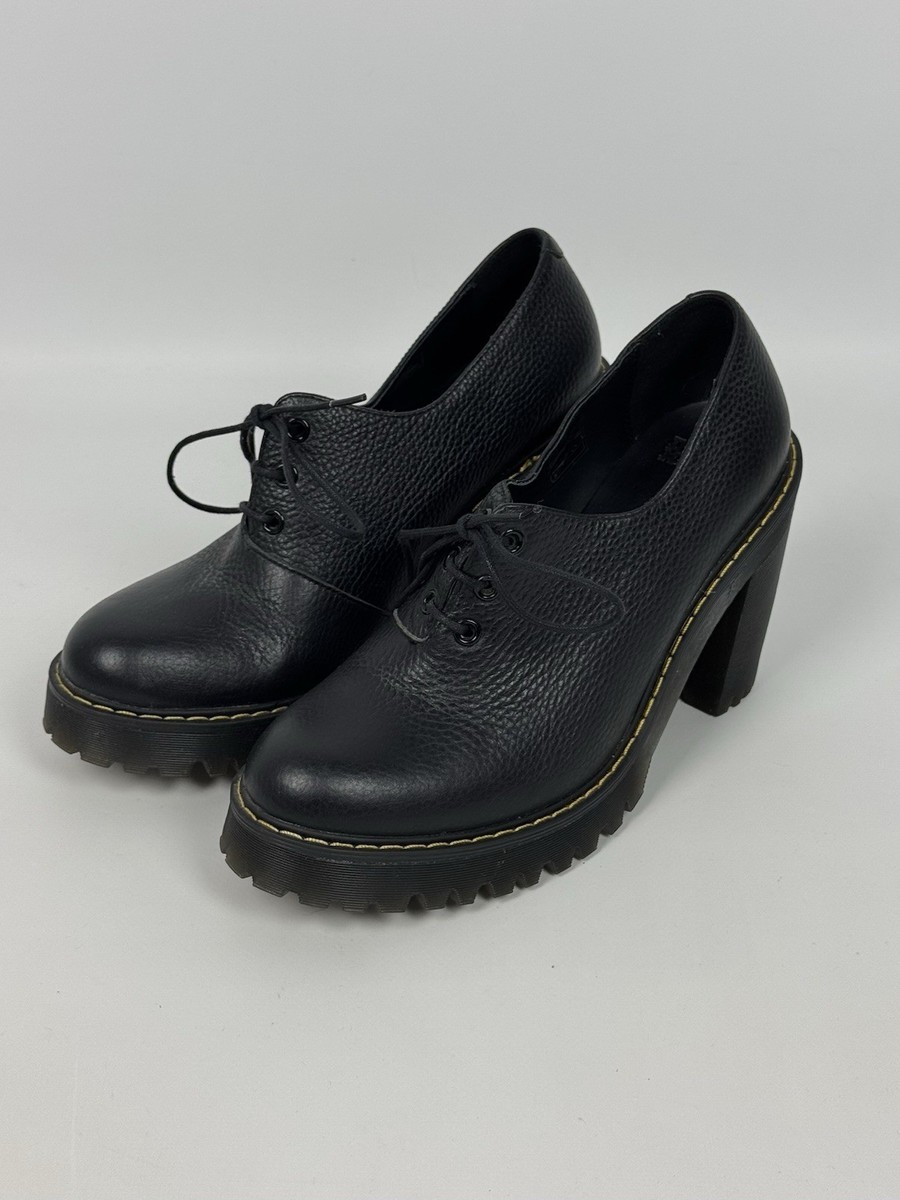 Dr. Martens Salome II Leather Platforms Heels Shoes | eBay