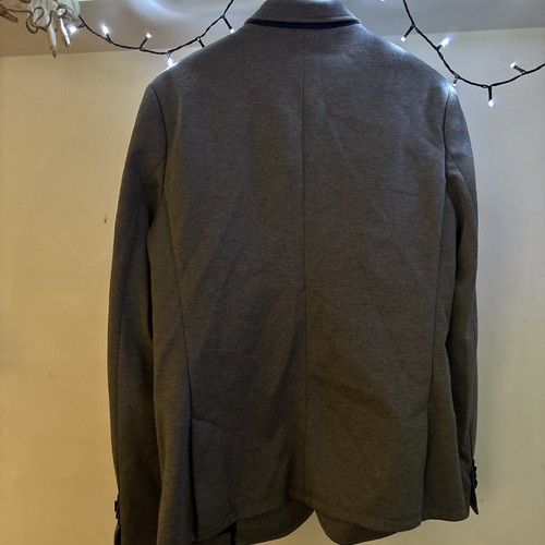 New Look Men’s Marl Grey Smart Blazer- Chest Size 42 R Polyester Cotton Blend - Picture 5 of 15