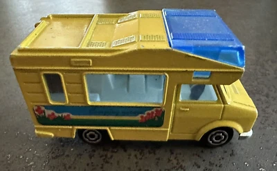 Majorette n°224/259, fourgon camping car nature jaune, 1/67e - Photo 1/3