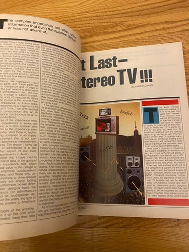 Audio Magazine June 1984 Vintage Stereo Sony Carver Receiver Amp CD Tape Record - Picture 7 of 9