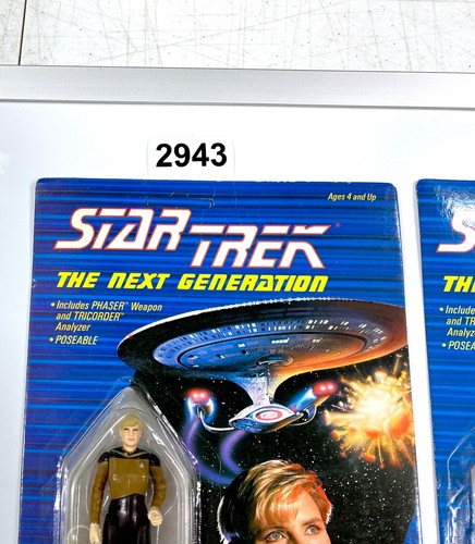 Vintage Star Trek The Next Generation Commander William Riker & Tasha Yar 1988 - Foto 4 di 10