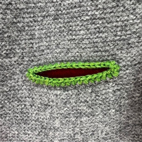 ORIGINAL LANZ handmade merino wool cardigan SWEATER SIZE 10 - Picture 6 of 8