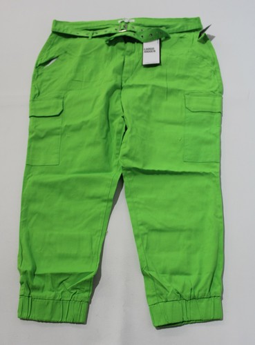 Belted 6-Pocket Cargo Joggers MD6 Green 