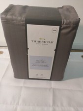Threshold Queen Size 500 TC Tri-Ease 4PC Sheet Set Grey