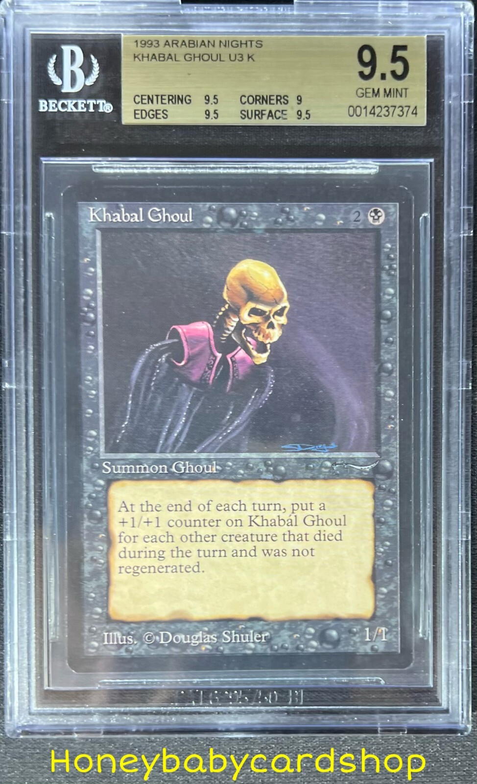 MTG Arabian Nights 1993 Khabal Ghoul BGS 9.5 GEM MINT Old School 93/94
