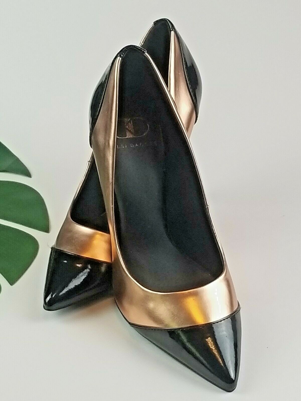 Kelsi Dagger Rose Gold And Black Patent Leather P… - image 7