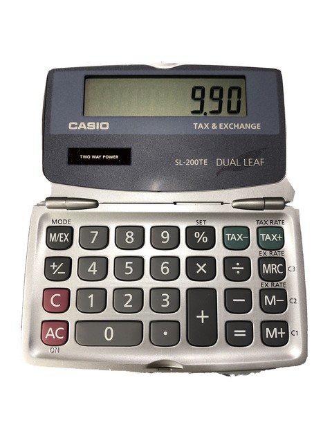 casio dual leaf calculator