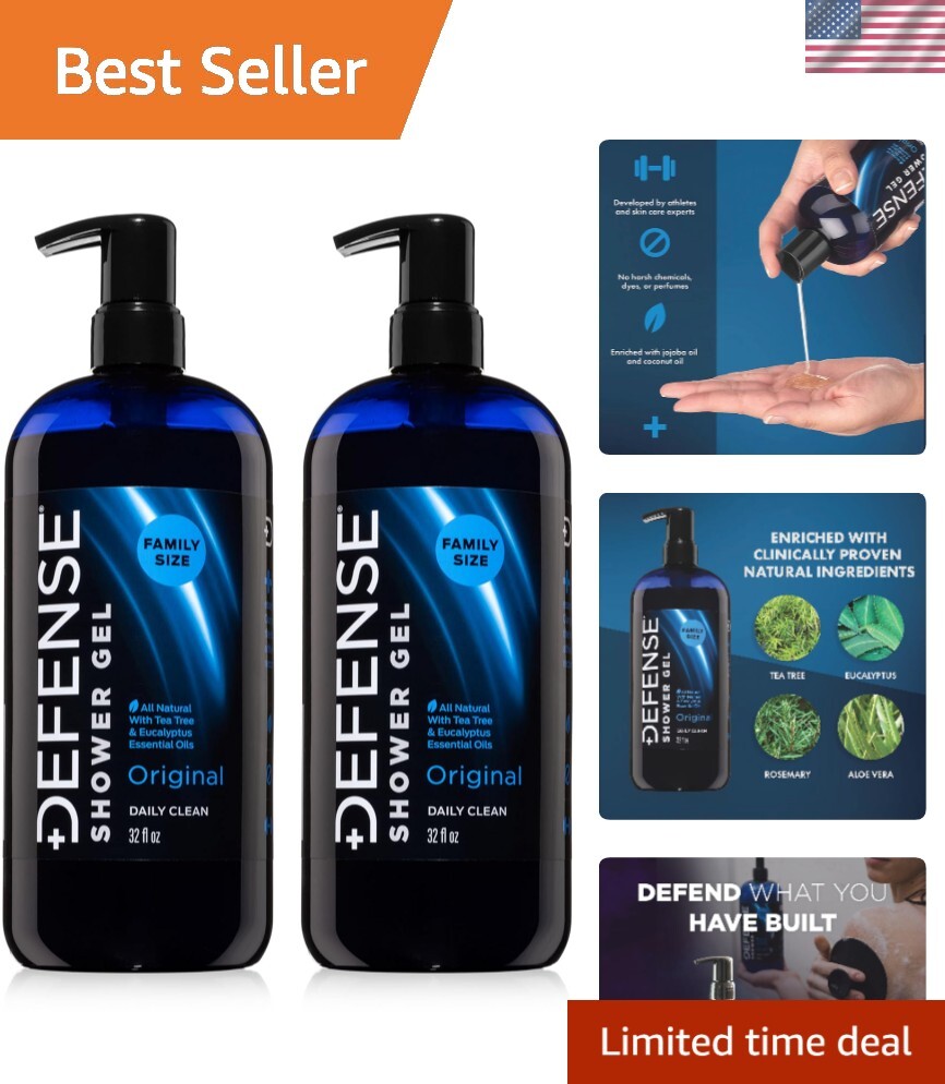 Organic Tea Tree Body Wash | All Natural Shower Gel with Tea Tree Oil, Eucaly...