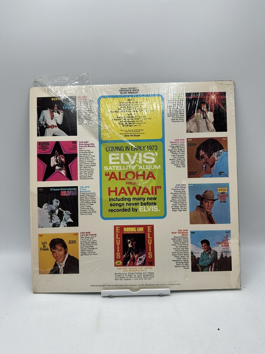 ELVIS PRESLEY - Separate Ways - Rca-2611 Blue Label Lp