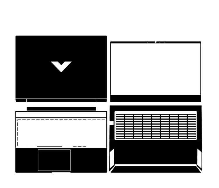 Dazzle Laptop Protector Stickers For VICTUS BY HP GAMING LAPTOP 15T-FA000 - Image 2 of 4