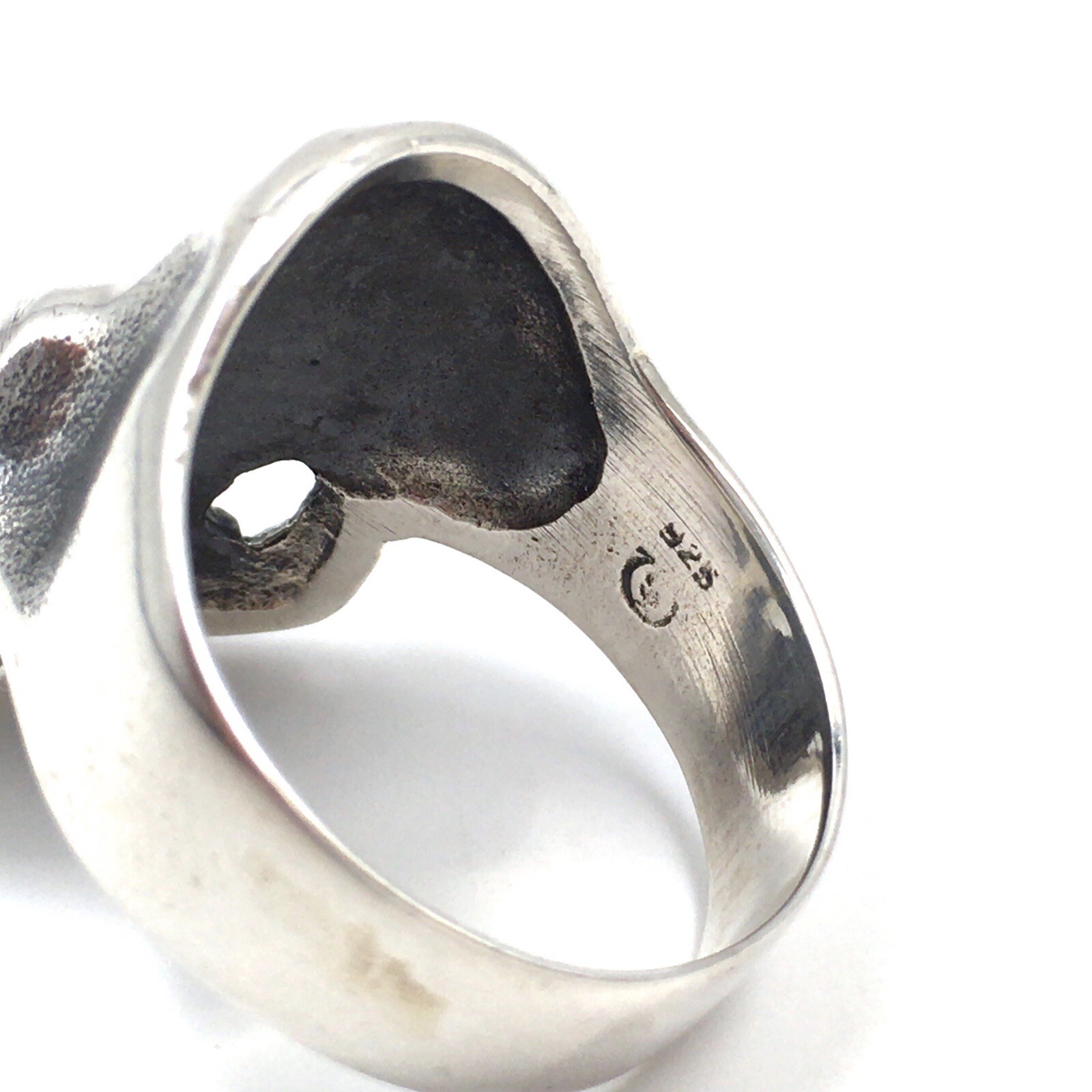 925 Silver Sterling Solid Skull Ring Mens Jewelle… - image 11