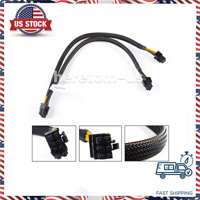 8p to 6+6pin Power Adapter Cable for DELL PowerEdge R730 to Nvidia Quadro K6000