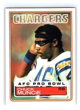 1983 Topps AFC Pro Bowl #379 Chuck Muncie San Diego Chargers