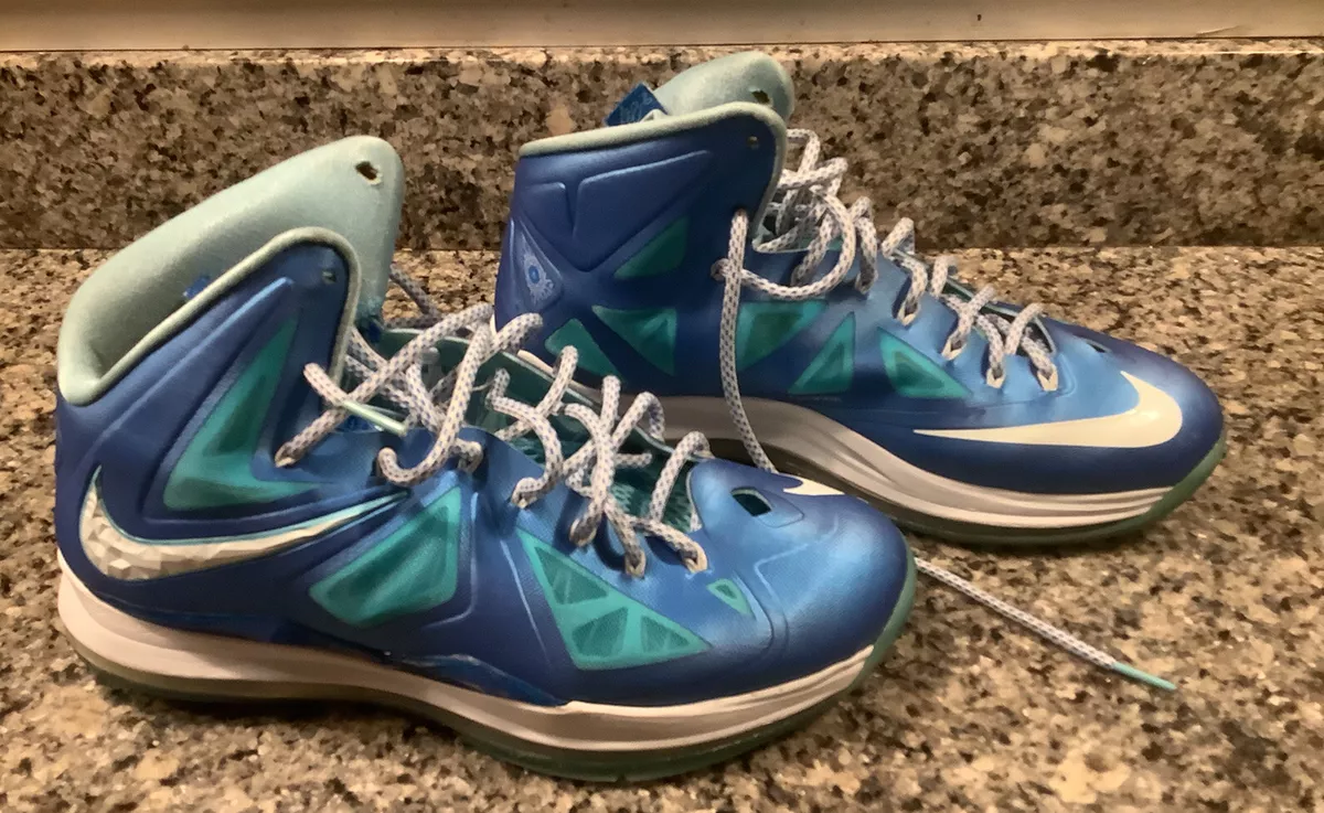 Nike lebron on sale 10 Blauw