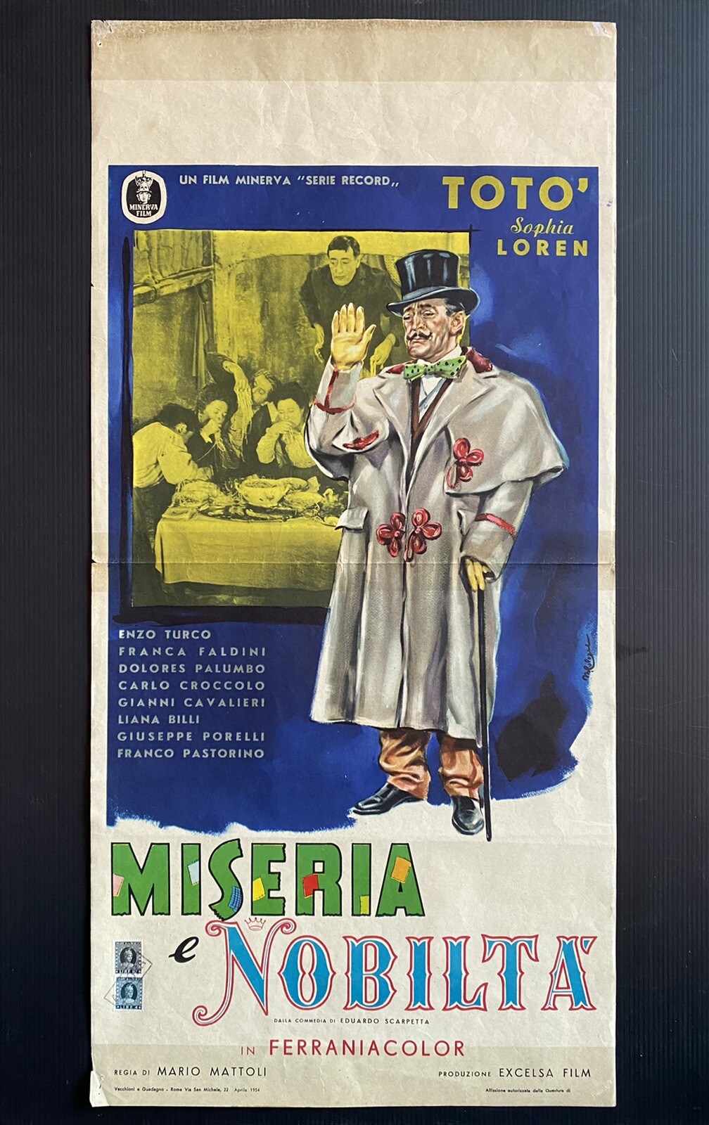 Locandina originale film Miseria e nobiltà (1954) - Regia di Mario Mattoli