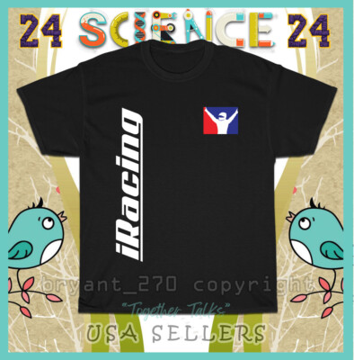 New Tee NASCAR Mobil 1 iRacing Logo Men's T-Shirts American Size T-Shirt